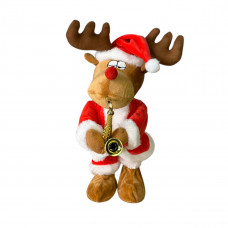 Фігура новорічна музична Олень 19323 36 см