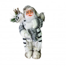 Фігура новорічна Санта 19337 30 см біла