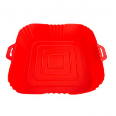 Форма в аерогриль квадратна силіконова 19316 19х19х4 см червона