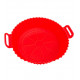 Форма в аерогриль кругла силіконова 19391 17х17х4 см червона