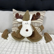 Подушка новорічна 3D Благородний Олень 19293 40х40 см