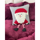 Подушка новорічна 3D Санта Клаус 15047 40х40 см