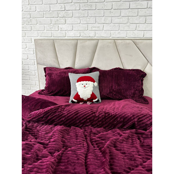 Подушка новорічна 3D Санта Клаус 15047 40х40 см