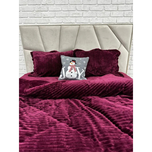 Подушка новорічна 3D Сніговик сірий 19278 40х40 см