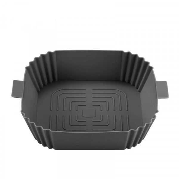 Форма в аерогриль квадратана силіконова 19316 20х20х5 см сіра