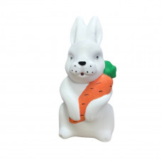 Фігура новорічна Зайчик 19424 28 см біла