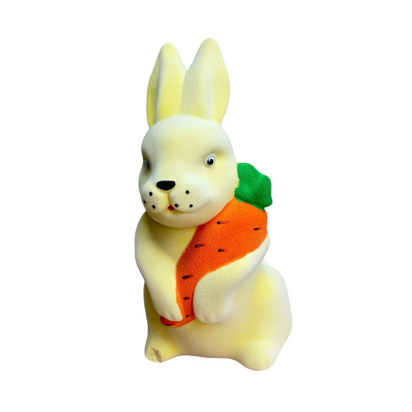 Фігура новорічна Зайчик 19426 28 см жовта