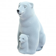 Фігура новорічна Ведмідь 19428 25 см сіра