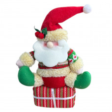 Фігура новорічна Санта на подарунку 19423