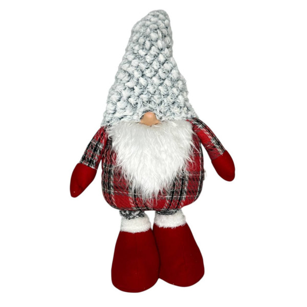 Фігура новорічна телескопічна Гном хлопчик 19412 57-80 см Фігура новорічна телескопічна Гном хлопчик 19412 57-80 см