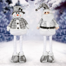 Фігура новорічна Stenson Santa Snowman R96534 19478 71 см