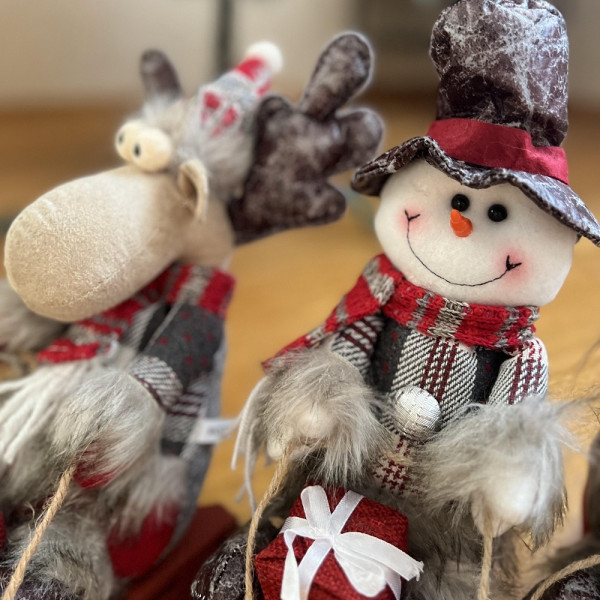 Фігура новорічна Stenson Santa&Сo M17248 19476 25х30 см Фігура новорічна Stenson Santa&Сo M17248 19476 25х30 см