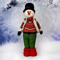 Фігура новорічна Stenson Snowman M17319-B 19464 60 см