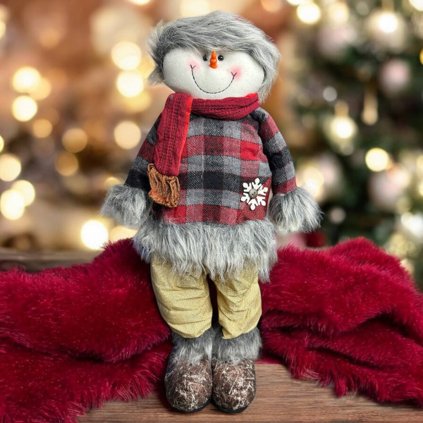 Фігура новорічна Stenson Сніговик 2020L-8 19494 Фігура новорічна Stenson Сніговик 2020L-8 19494