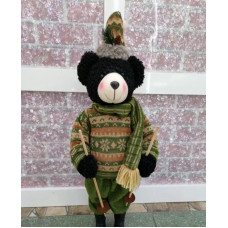 Фігура новорічна на сходах Stenson Bear M17240-B 19488 116 см