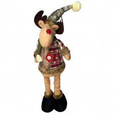 Фігура новорічна телескопічна Stenson Олень М48038 19556 35-50 см