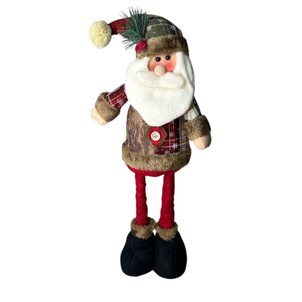 Фігура новорічна телескопічна Stenson Санта М48038 19555 35-50 см Фігура новорічна телескопічна Stenson Санта М48038 19555 35-50 см