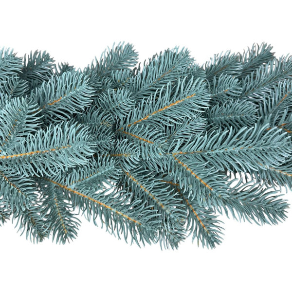 Гілка декоративна ялинкова №5 OL-6015 19551 1 м блакитна