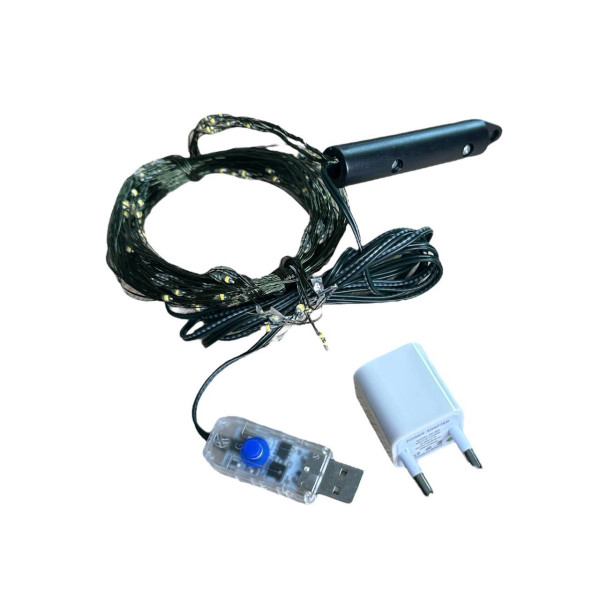 Гірлянда світлодіодна USB Хвіст Y25-32 19581 2 м 400 LED теплий жовтий