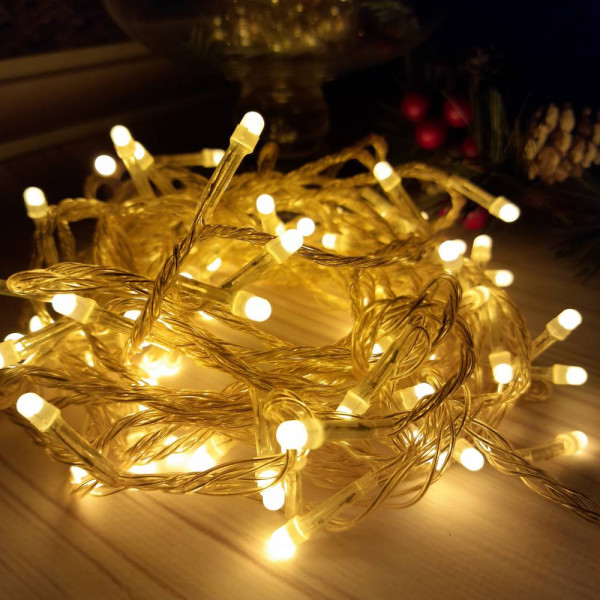 Гірлянда світлодіодна від мережі Y25-10WW 19564 26 м 500 LED тепла жовта