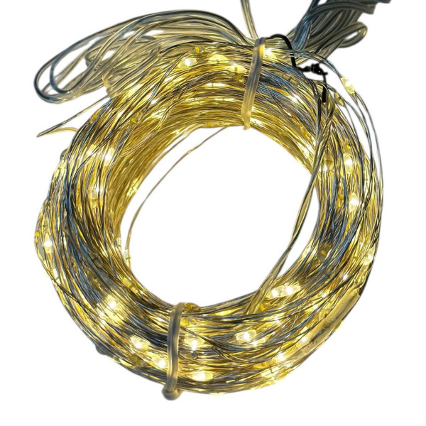 Гірлянда світлодіодна від мережі Роса Y-20-78WW/-836 19558 100 м 1000 LED тепла жовта