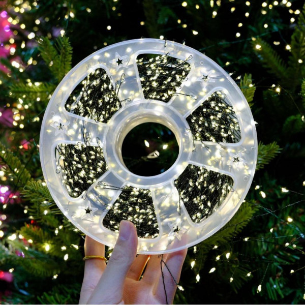 Гірлянда світлодіодна від мережі Роса Y25-22WW 19573 50 м 1500 LED теплий жовтий