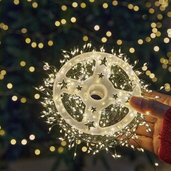 Гірлянда світлодіодна від мережі Роса Y25-22WW 19573 50 м 1500 LED теплий жовтий