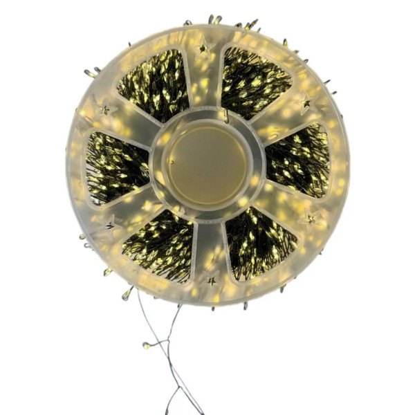 Гірлянда світлодіодна від мережі Роса Y25-22WW 19573 50 м 1500 LED теплий жовтий
