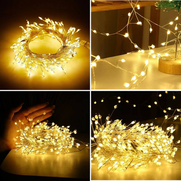 Гірлянда світлодіодна від мережі Роса Y25-27WW 19576 20 м 500 LED теплий жовтий