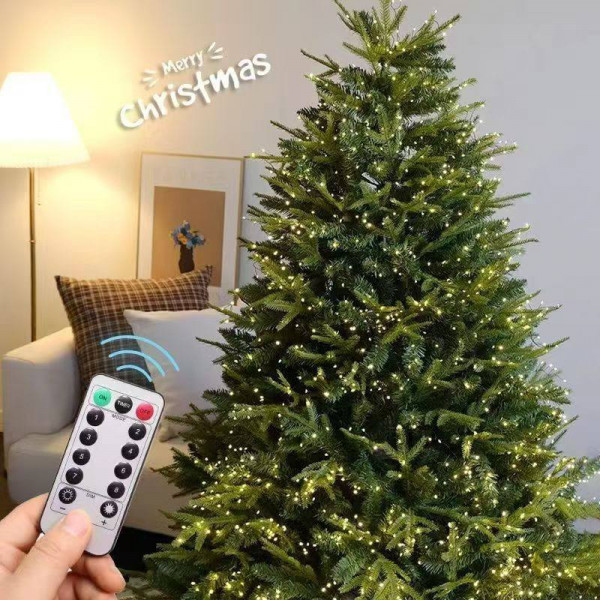 Гірлянда світлодіодна від мережі Роса Y25-35WW 19574 100 м 3000 LED теплий жовтий