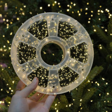 Гірлянда світлодіодна від мережі Роса Y25–24WW 19577 100 м 3000 LED теплий жовтий