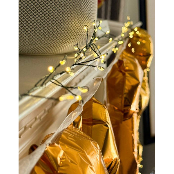 Гірлянда світлодіодна від мережі Роса Y25–24WW 19577 100 м 3000 LED теплий жовтий