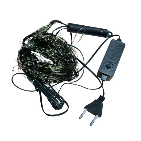 Гірлянда світлодіодна від мережі Хвіст Y25-32 19582 3 м 600 LED теплий жовтий