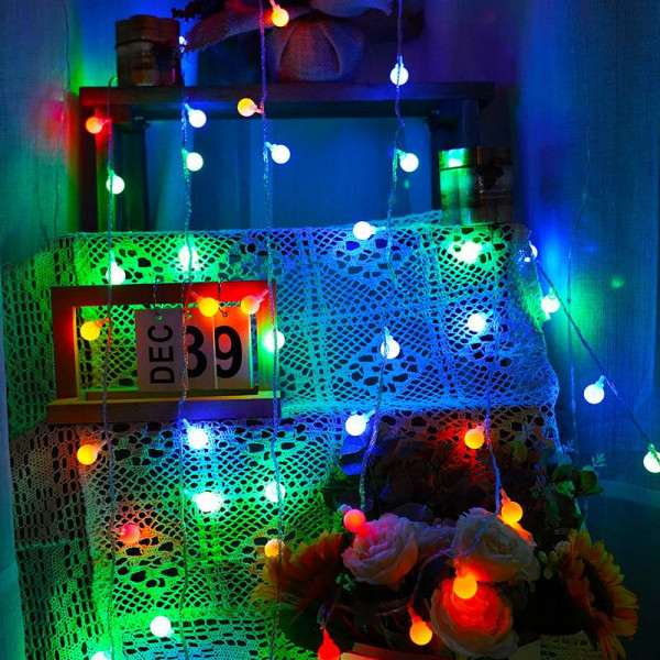 Гірлянда світлодіодна від мережі Кулі Y25–20M 19583 4 м мультиколор