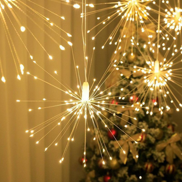 Гірлянда світлодіодна від мережі Штора Феєрверк Y-019WW/20-62 19568 3х0.5 м 1000 LED тепла жовта