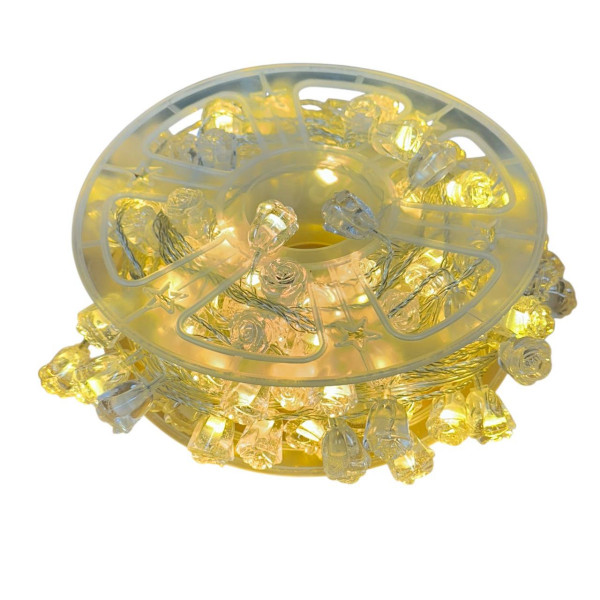 Гірлянда світлодіодна від мережі Троянда Y25-11WW 19607 46 м теплий жовтий