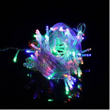 Гірлянда світлодіодна від мережі з білим дротом Y25-01M 19598 3.5 м 100 LED мультиколор