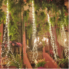 Гірлянда світлодіодна від мережі з білим проводом Хвіст Y20-38WW 19611 2 м 200 LED теплий жовтий