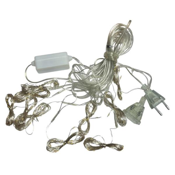 Гірлянда світлодіодна від мережі Штора Y25-11WW 19606 3х3 м теплий жовтий