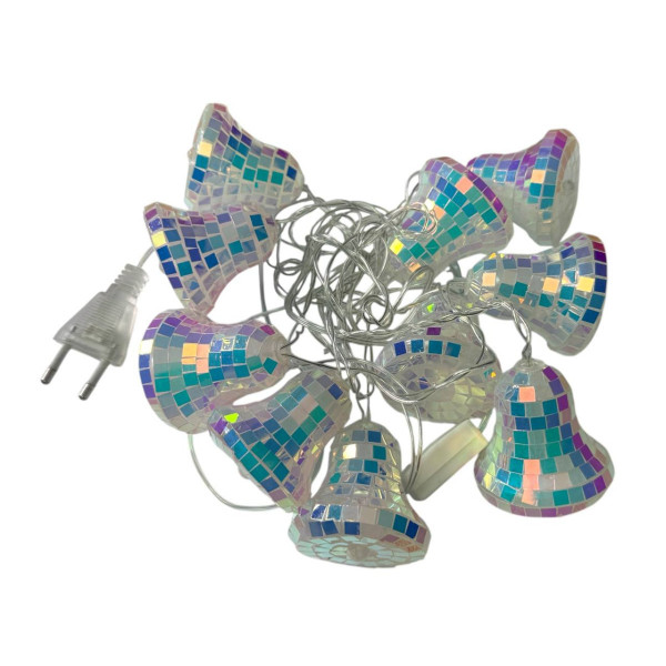 Гірлянда світлодіодна від мережі Дзвіночки Y25-42WW 19630 2 м 10 LED теплий жовтий