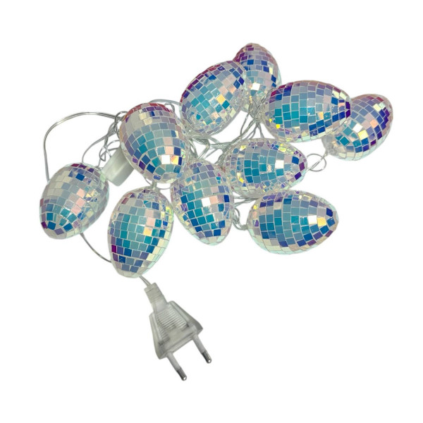 Гірлянда світлодіодна від мережі Яйце Y25-40WW 19629 2 м 10 LED теплий жовтий