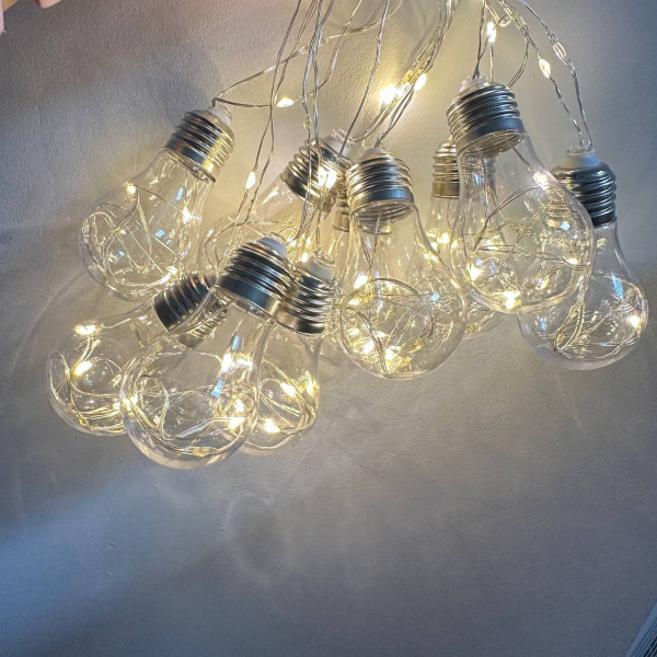 Гірлянда світлодіодна від мережі Роса Y-20-67WW 19648 5 м 10 LED теплий жовтий