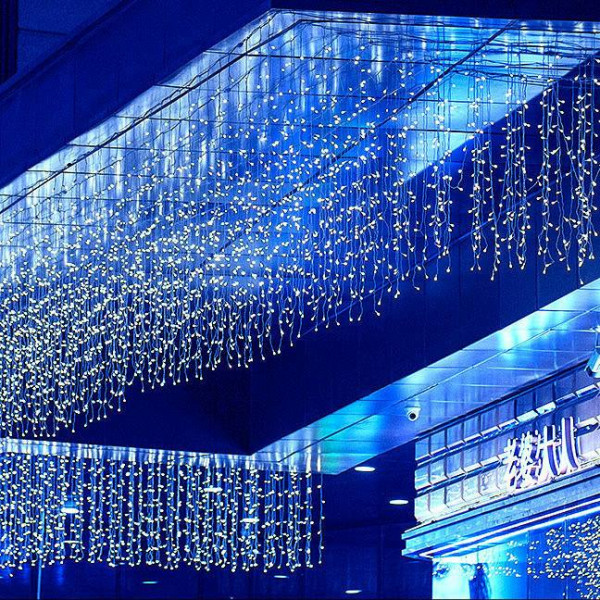 Гірлянда світлодіодна від мережі Штора Водоспад Y-014B 19664 2х1.5 м синій