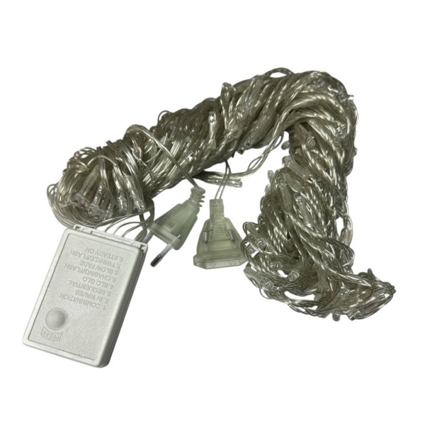 Гірлянда світлодіодна від мережі Штора Водоспад Y-014WW 19663 2х1.5 м теплий жовтий