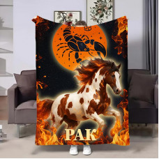 Плед 3D авторський зі знаком зодіаку Гороскоп 2026-Рак 32279 135х160 см