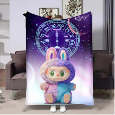 Плед 3D авторський зі знаком зодіаку Гороскопчик з Лабубу-Терези 32260 180х215 см