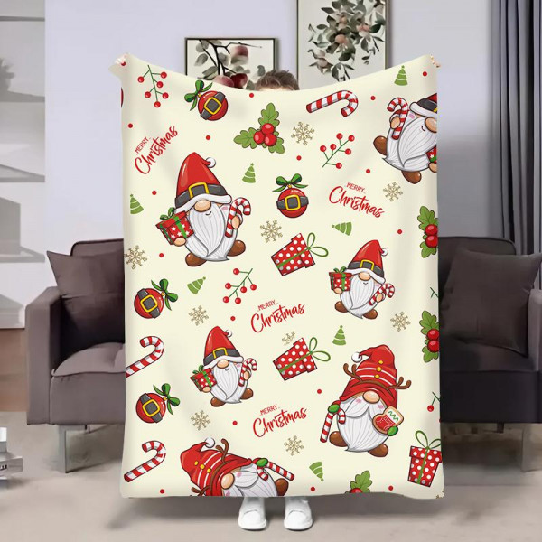 Плед 3D новорічний Патерн Санти 13606 160х200 см