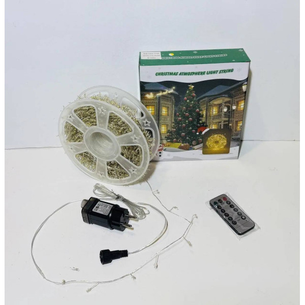 Гірлянда світлодіодна від мережі з пультом дистанційного керування Y-833 19702 50 м холодний білий