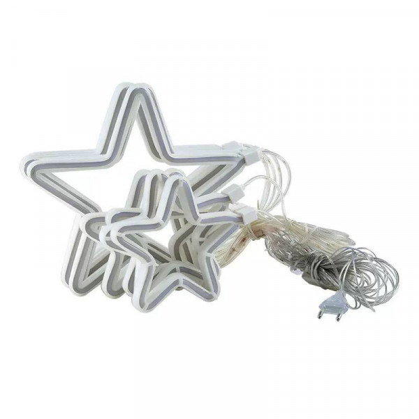 Гірлянда світлодіодна від мережі штора Зірки Y-0103WW 19703 1.5х2.5 м теплий жовтий