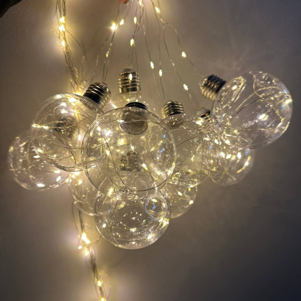 Гірлянда світлодіодна від мережі Штора Y-20-65WW 19722 3х0.5 м 10 LED теплий жовтий